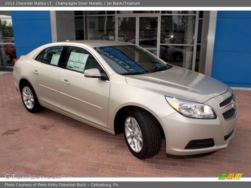 Champagne Silver Metallic / Jet Black/Titanium 2013 Chevrolet Malibu LT