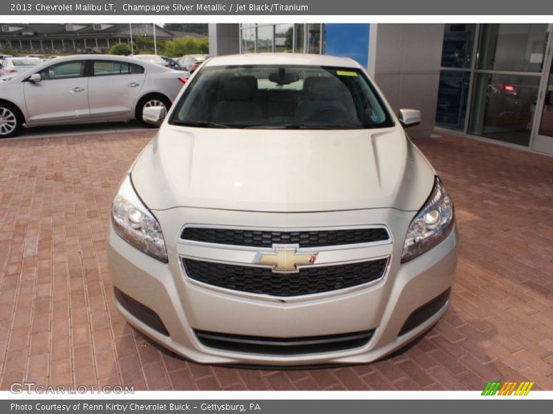 Champagne Silver Metallic / Jet Black/Titanium 2013 Chevrolet Malibu LT