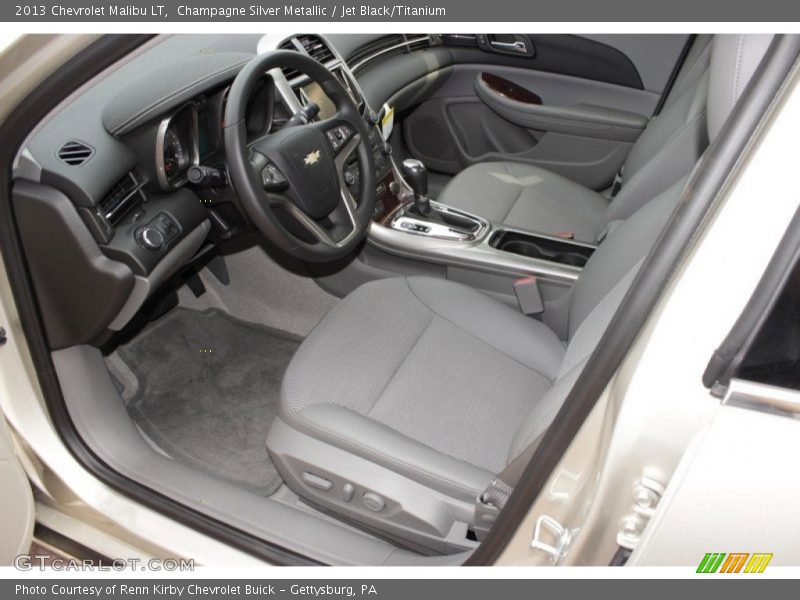 Champagne Silver Metallic / Jet Black/Titanium 2013 Chevrolet Malibu LT