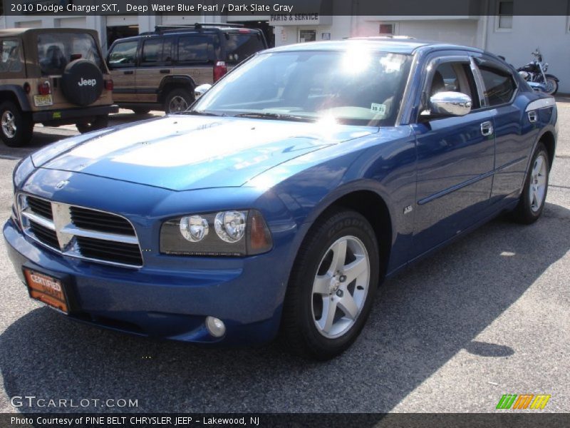 Deep Water Blue Pearl / Dark Slate Gray 2010 Dodge Charger SXT