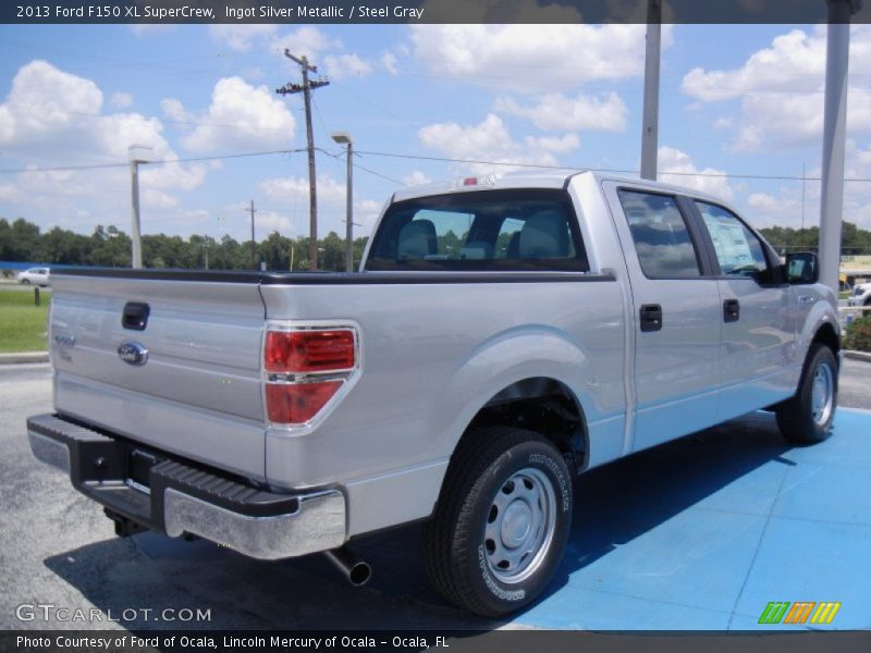 Ingot Silver Metallic / Steel Gray 2013 Ford F150 XL SuperCrew