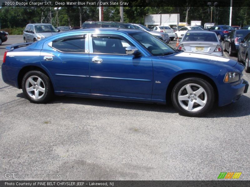 Deep Water Blue Pearl / Dark Slate Gray 2010 Dodge Charger SXT