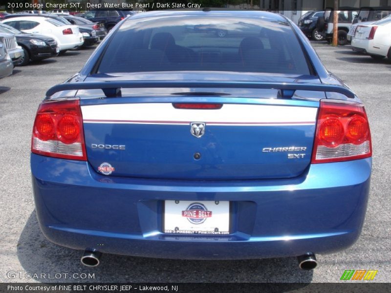 Deep Water Blue Pearl / Dark Slate Gray 2010 Dodge Charger SXT