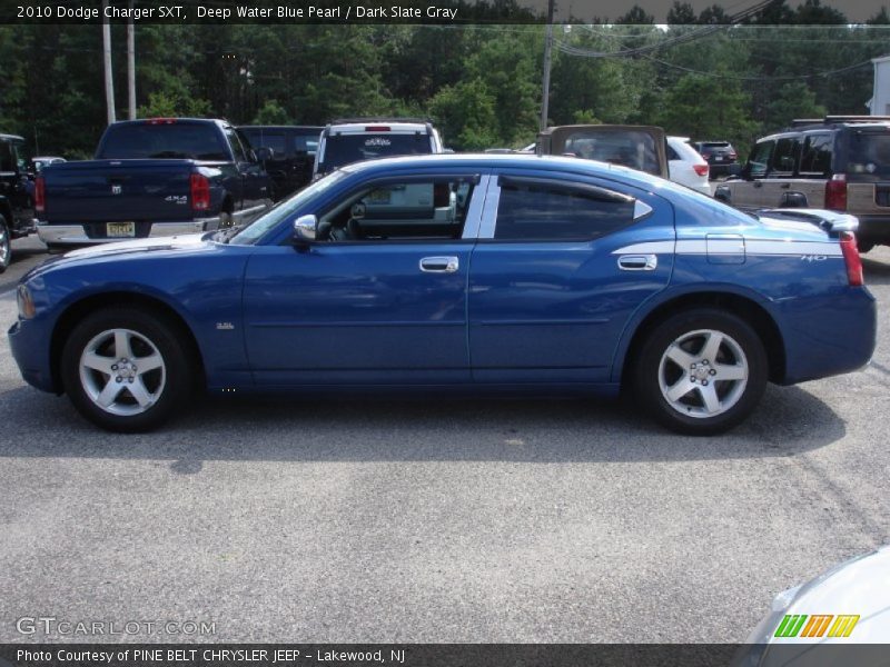 Deep Water Blue Pearl / Dark Slate Gray 2010 Dodge Charger SXT