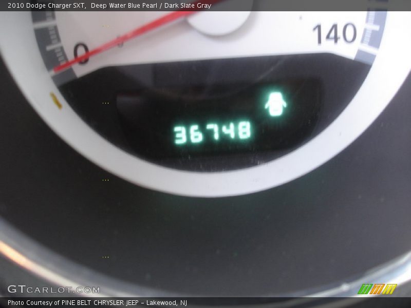 Deep Water Blue Pearl / Dark Slate Gray 2010 Dodge Charger SXT