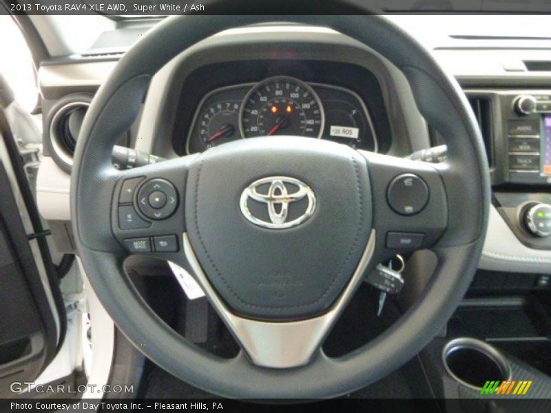 Super White / Ash 2013 Toyota RAV4 XLE AWD