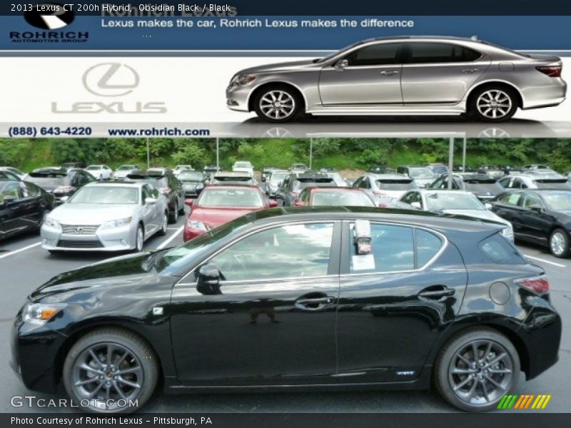 Obsidian Black / Black 2013 Lexus CT 200h Hybrid