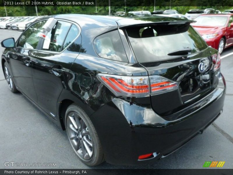 Obsidian Black / Black 2013 Lexus CT 200h Hybrid