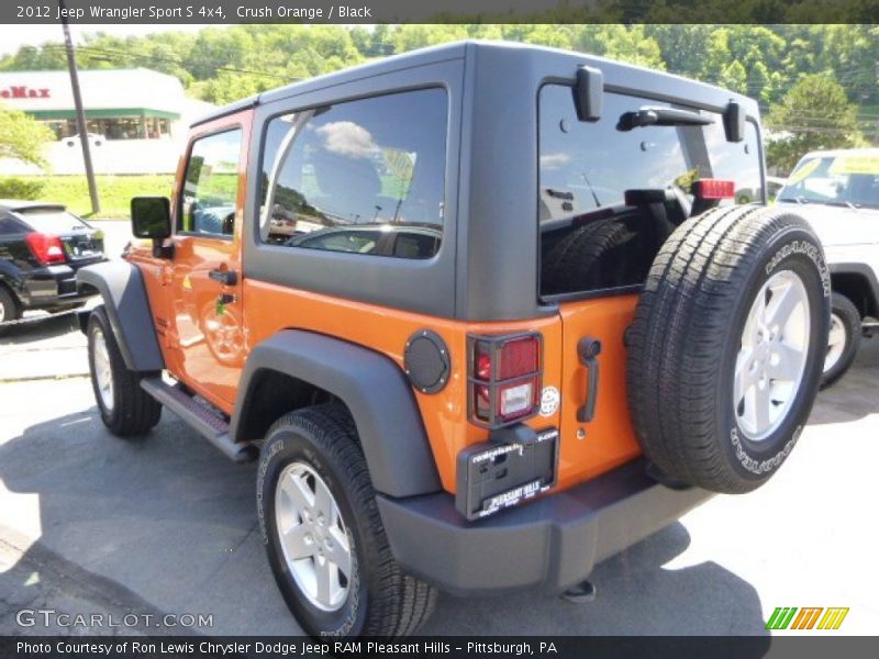 Crush Orange / Black 2012 Jeep Wrangler Sport S 4x4