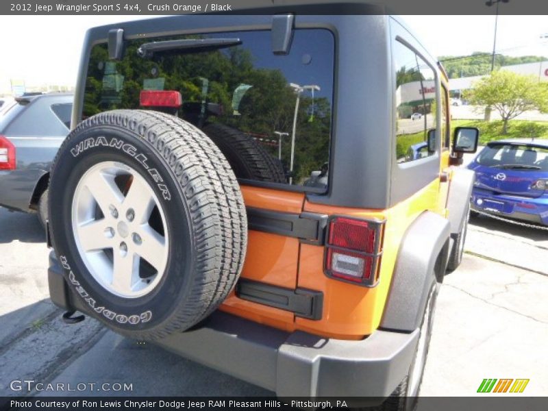 Crush Orange / Black 2012 Jeep Wrangler Sport S 4x4