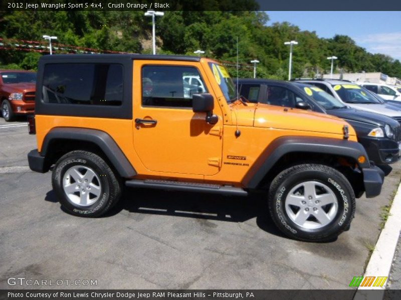 Crush Orange / Black 2012 Jeep Wrangler Sport S 4x4