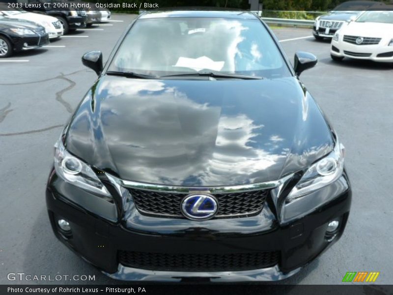 Obsidian Black / Black 2013 Lexus CT 200h Hybrid