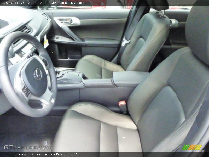 Obsidian Black / Black 2013 Lexus CT 200h Hybrid