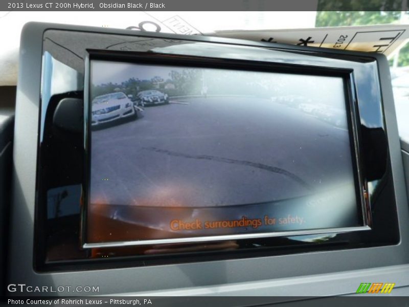 Obsidian Black / Black 2013 Lexus CT 200h Hybrid