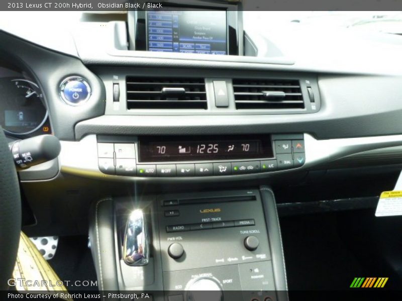 Obsidian Black / Black 2013 Lexus CT 200h Hybrid