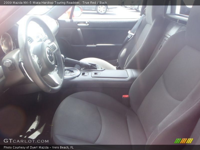True Red / Black 2009 Mazda MX-5 Miata Hardtop Touring Roadster