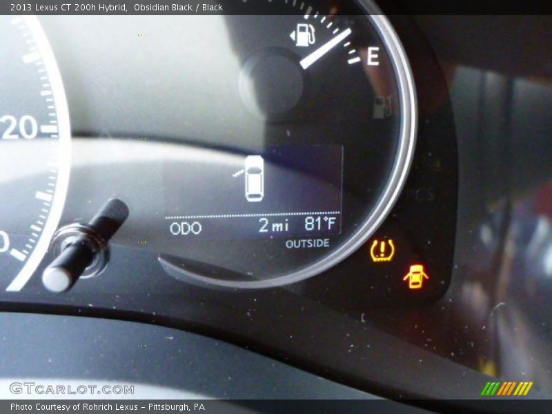 Obsidian Black / Black 2013 Lexus CT 200h Hybrid