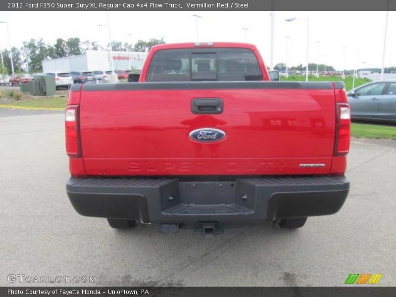 Vermillion Red / Steel 2012 Ford F350 Super Duty XL Regular Cab 4x4 Plow Truck