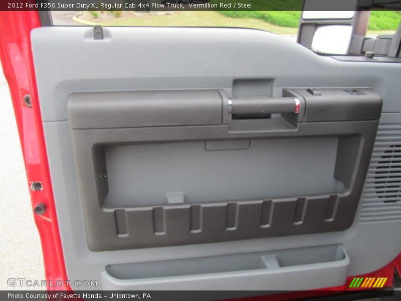 Vermillion Red / Steel 2012 Ford F350 Super Duty XL Regular Cab 4x4 Plow Truck