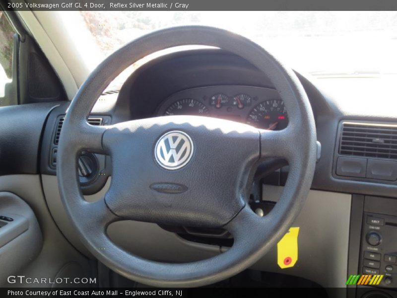 Reflex Silver Metallic / Gray 2005 Volkswagen Golf GL 4 Door