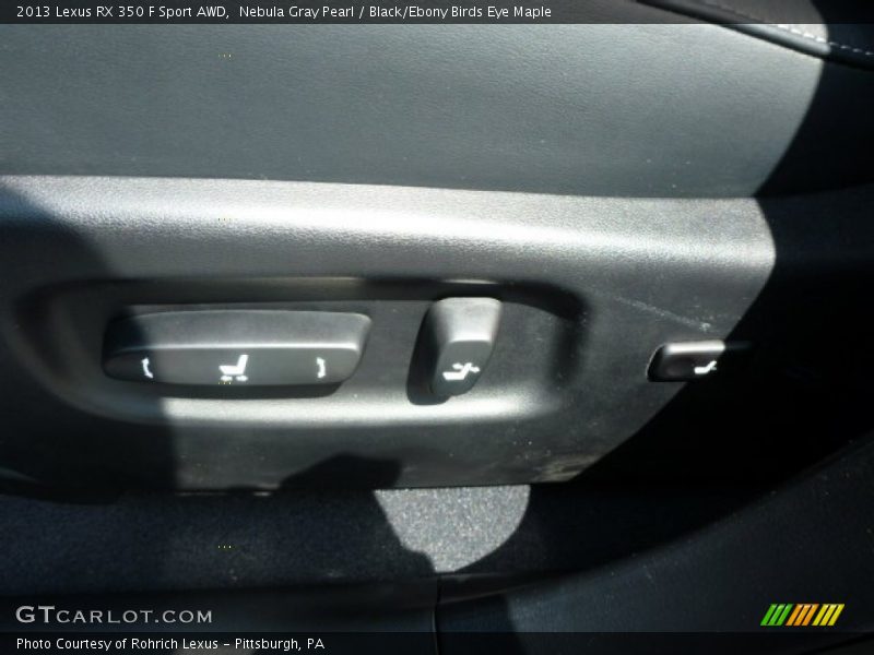 Nebula Gray Pearl / Black/Ebony Birds Eye Maple 2013 Lexus RX 350 F Sport AWD