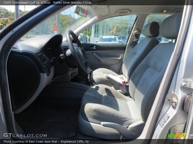 Reflex Silver Metallic / Gray 2005 Volkswagen Golf GL 4 Door