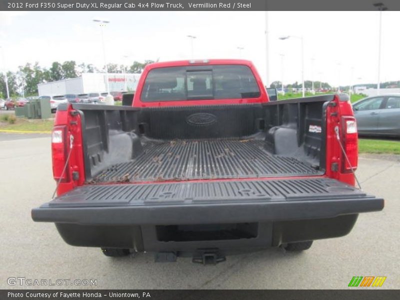 Vermillion Red / Steel 2012 Ford F350 Super Duty XL Regular Cab 4x4 Plow Truck