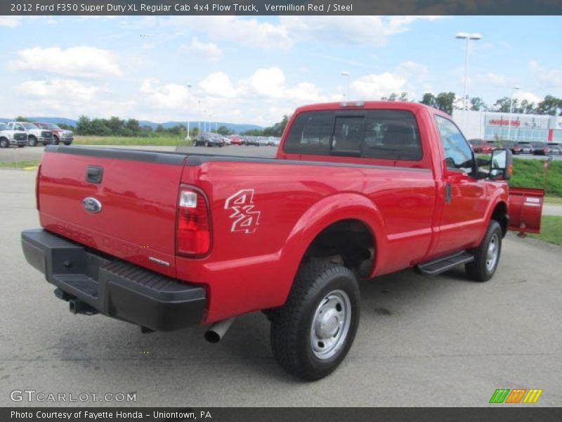 Vermillion Red / Steel 2012 Ford F350 Super Duty XL Regular Cab 4x4 Plow Truck