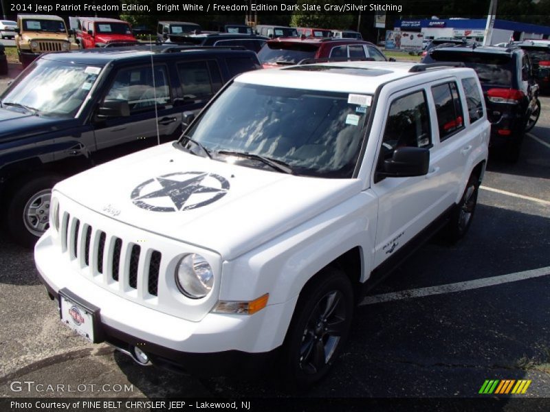 Bright White / Freedom Edition Dark Slate Gray/Silver Stitching 2014 Jeep Patriot Freedom Edition