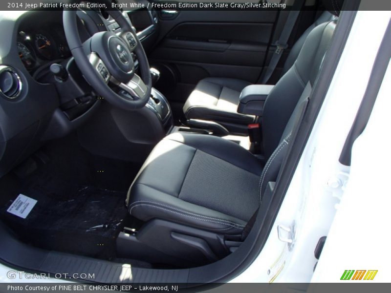 Bright White / Freedom Edition Dark Slate Gray/Silver Stitching 2014 Jeep Patriot Freedom Edition