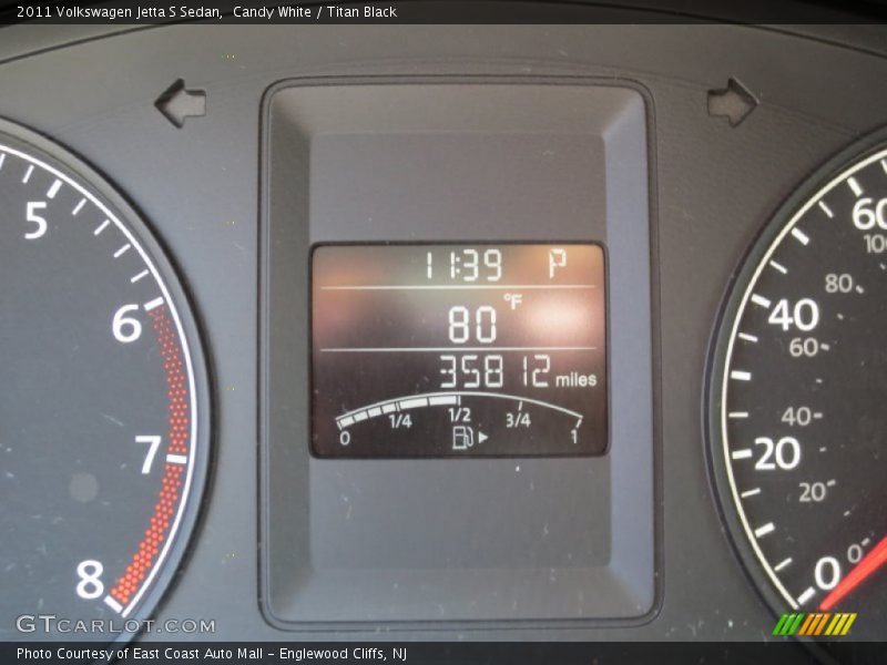 Candy White / Titan Black 2011 Volkswagen Jetta S Sedan