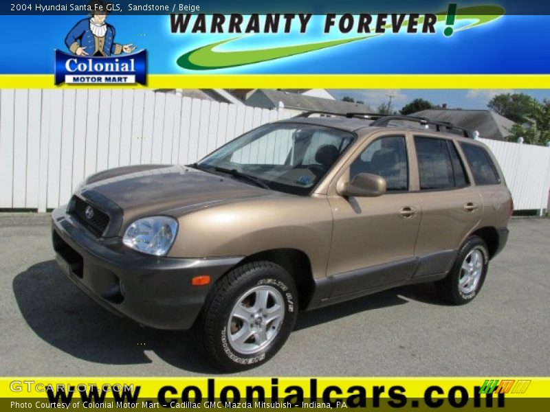 Sandstone / Beige 2004 Hyundai Santa Fe GLS