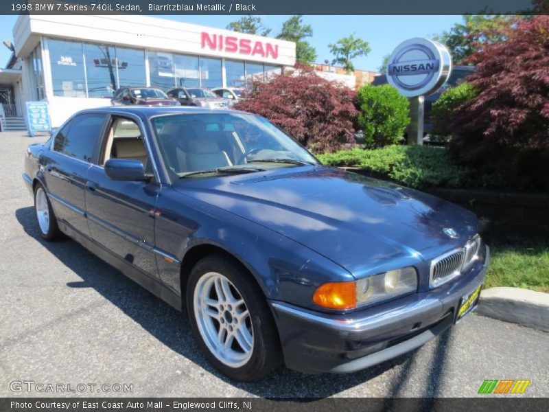 Biarritzblau Metallic / Black 1998 BMW 7 Series 740iL Sedan