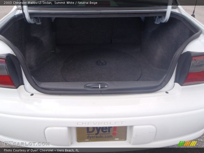 Summit White / Neutral Beige 2003 Chevrolet Malibu LS Sedan