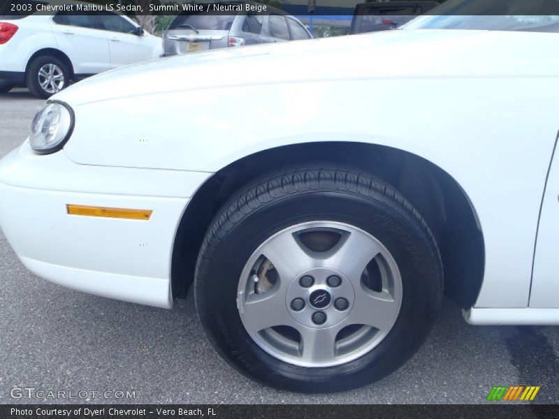 Summit White / Neutral Beige 2003 Chevrolet Malibu LS Sedan