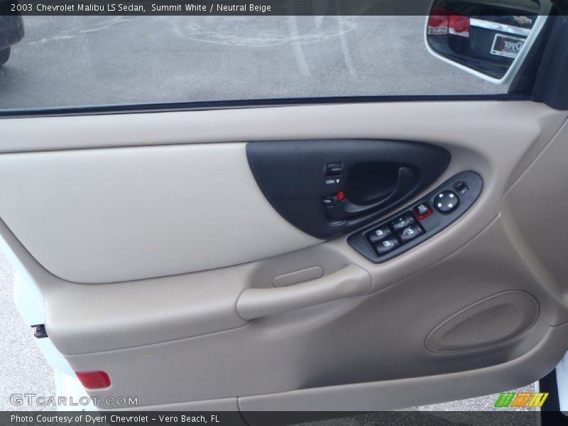 Summit White / Neutral Beige 2003 Chevrolet Malibu LS Sedan