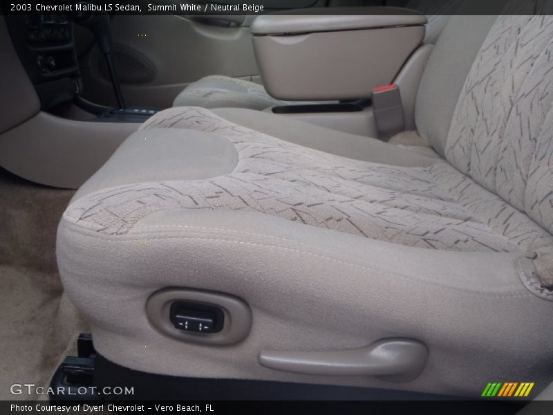 Summit White / Neutral Beige 2003 Chevrolet Malibu LS Sedan