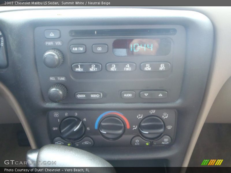 Summit White / Neutral Beige 2003 Chevrolet Malibu LS Sedan
