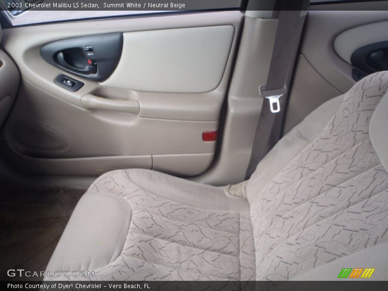 Summit White / Neutral Beige 2003 Chevrolet Malibu LS Sedan