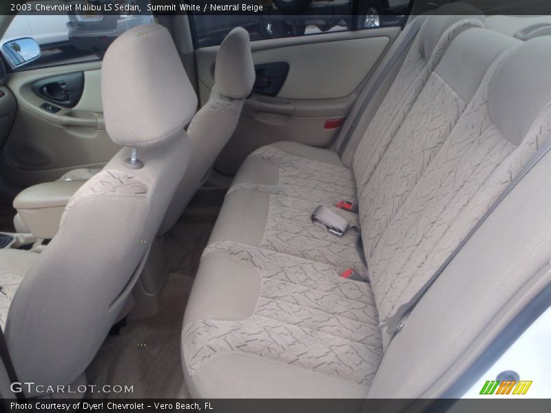 Summit White / Neutral Beige 2003 Chevrolet Malibu LS Sedan