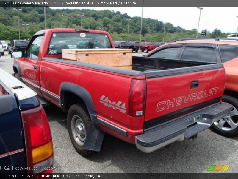 Victory Red / Graphite 2000 Chevrolet Silverado 2500 LS Regular Cab 4x4