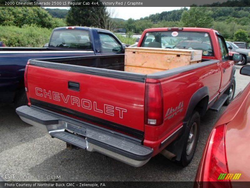 Victory Red / Graphite 2000 Chevrolet Silverado 2500 LS Regular Cab 4x4