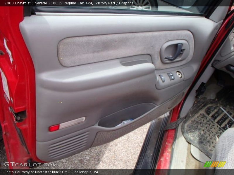 Victory Red / Graphite 2000 Chevrolet Silverado 2500 LS Regular Cab 4x4