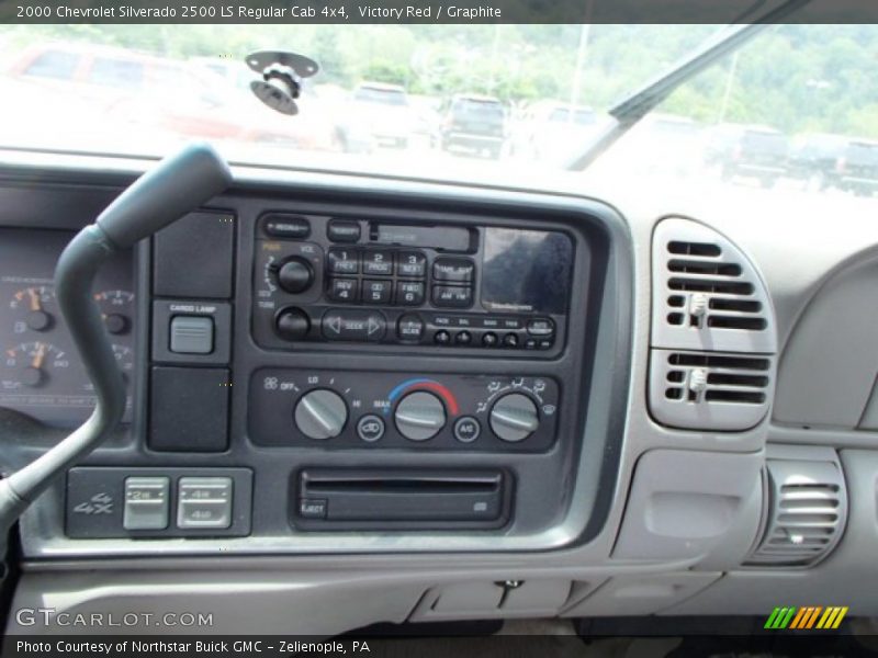 Victory Red / Graphite 2000 Chevrolet Silverado 2500 LS Regular Cab 4x4