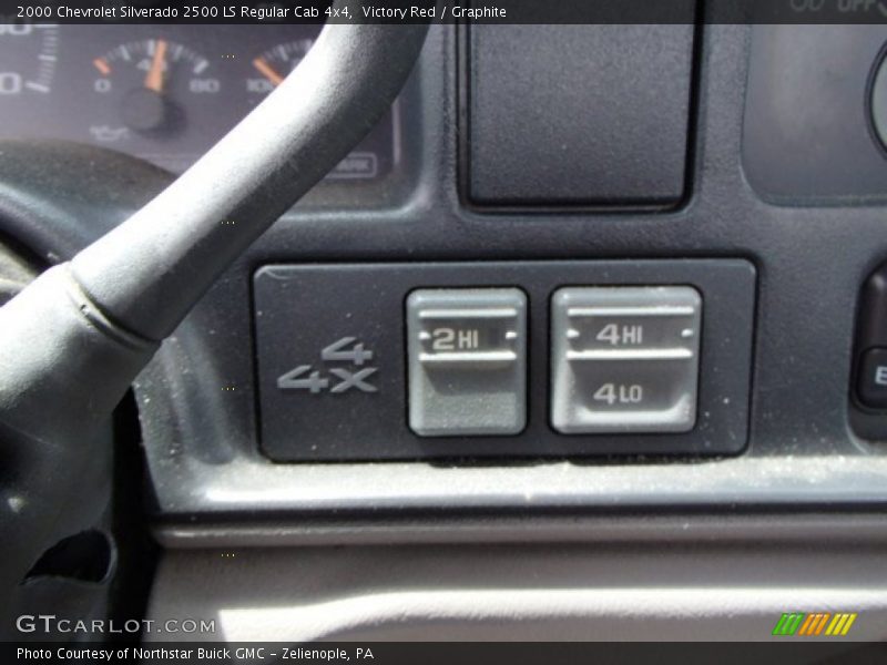 Victory Red / Graphite 2000 Chevrolet Silverado 2500 LS Regular Cab 4x4