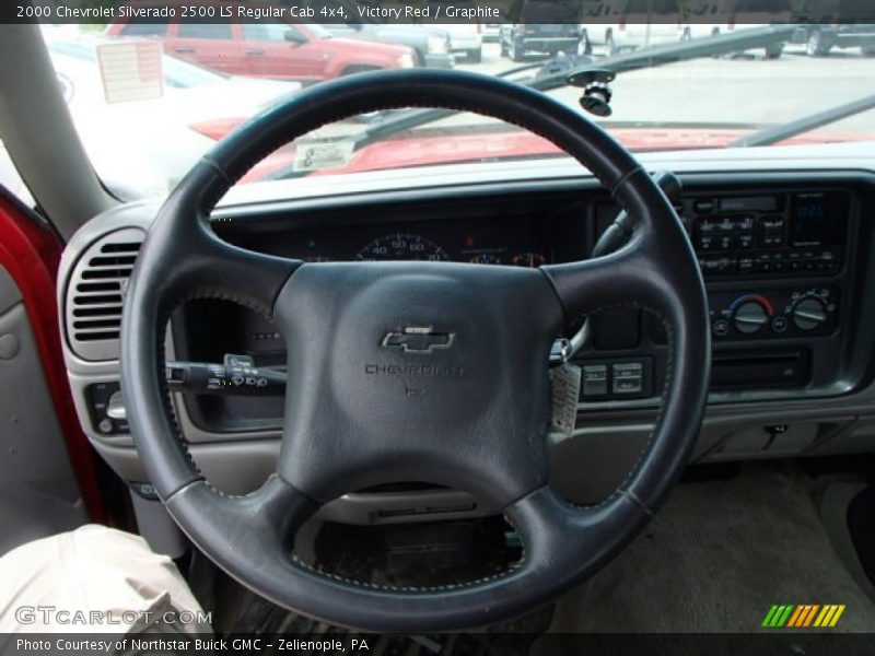 Victory Red / Graphite 2000 Chevrolet Silverado 2500 LS Regular Cab 4x4