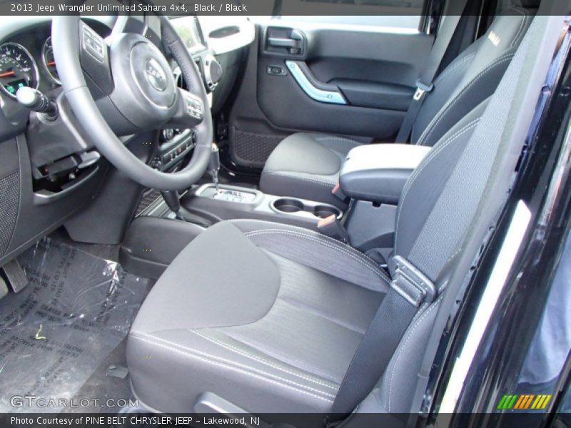 Black / Black 2013 Jeep Wrangler Unlimited Sahara 4x4
