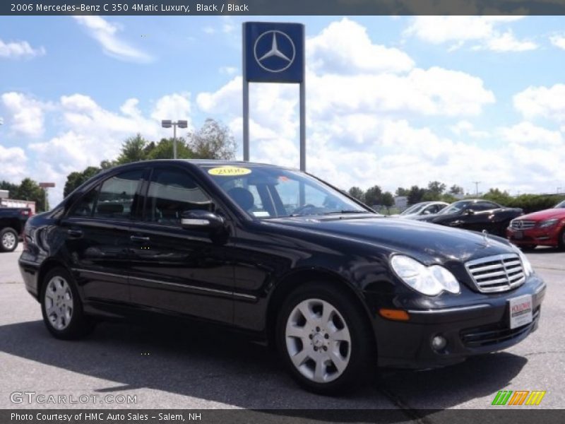 Black / Black 2006 Mercedes-Benz C 350 4Matic Luxury