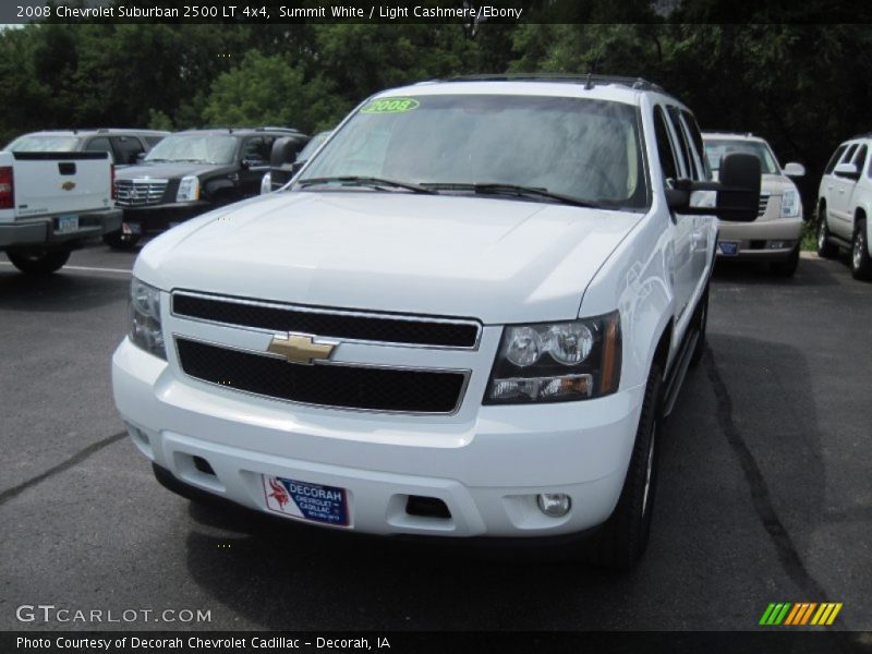 Summit White / Light Cashmere/Ebony 2008 Chevrolet Suburban 2500 LT 4x4