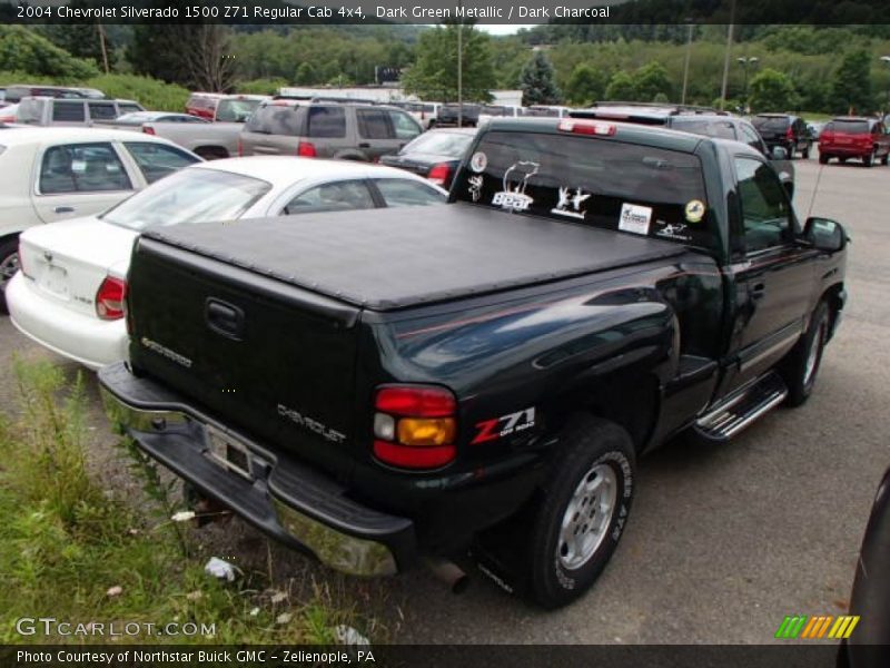 Dark Green Metallic / Dark Charcoal 2004 Chevrolet Silverado 1500 Z71 Regular Cab 4x4